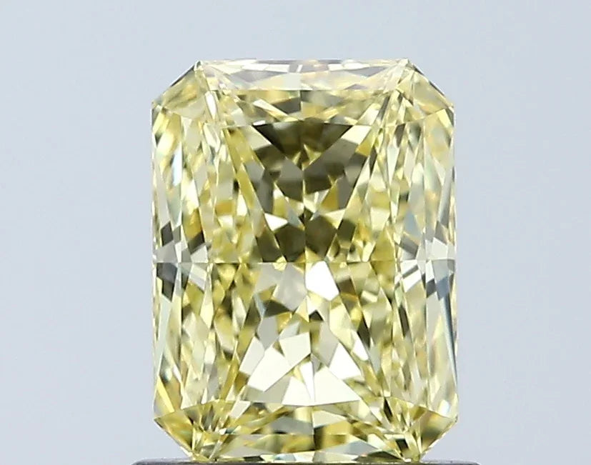 Loose 1.06 Carat Vivid Yellow VVS2 IGI Certified Lab Grown Radiant Diamonds