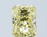 Loose 1.06 Carat Vivid Yellow VVS2 IGI Certified Lab Grown Radiant Diamonds