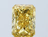 Loose 1.1 Carat Vivid Yellow VS1 IGI Certified Lab Grown Radiant Diamonds