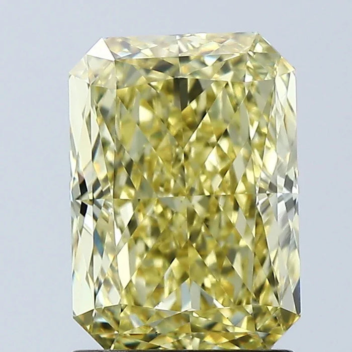 Loose 2.08 Carat Vivid Yellow VS1 IGI Certified Lab Grown Radiant Diamonds