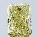 Loose 2.08 Carat Vivid Yellow VS1 IGI Certified Lab Grown Radiant Diamonds