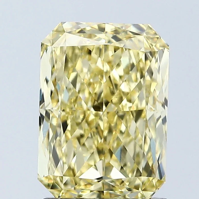 Loose 2.08 Carat Intense Yellow VVS2 IGI Certified Lab Grown Radiant Diamonds