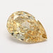 Loose 1.28 Carat Intense Yellow VS1 IGI Certified Lab Grown Pear Diamonds