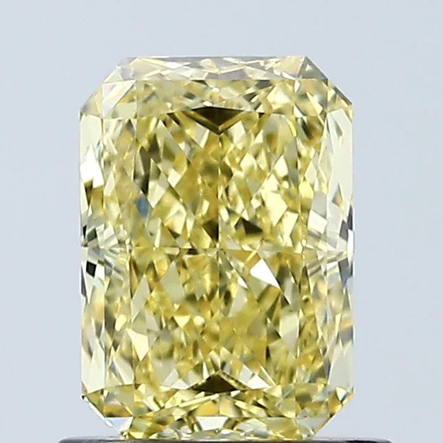 Loose 1.03 Carat Vivid Yellow VVS2 IGI Certified Lab Grown Radiant Diamonds