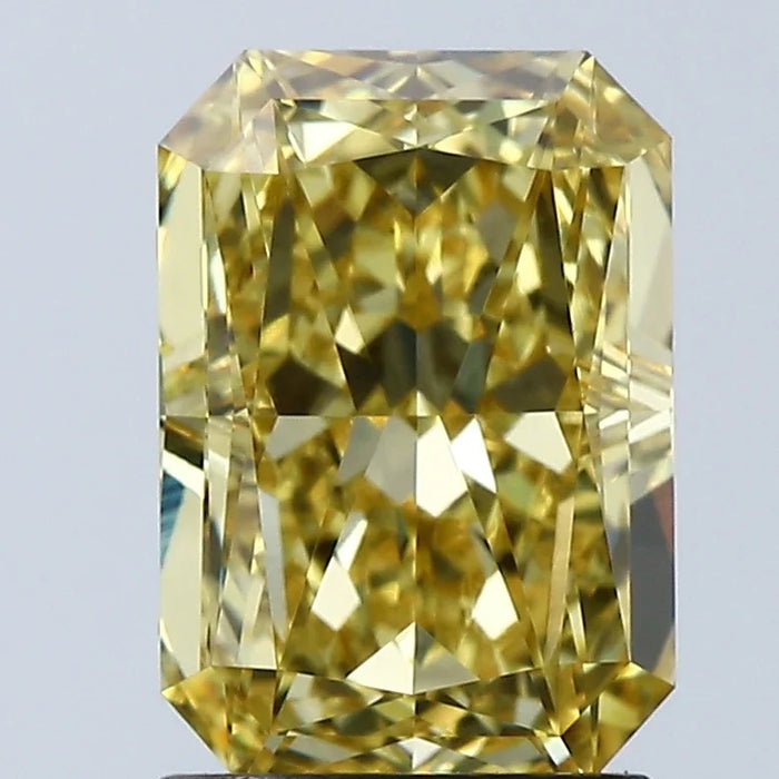 Loose 2.06 Carat Vivid Yellow VVS2 IGI Certified Lab Grown Radiant Diamonds
