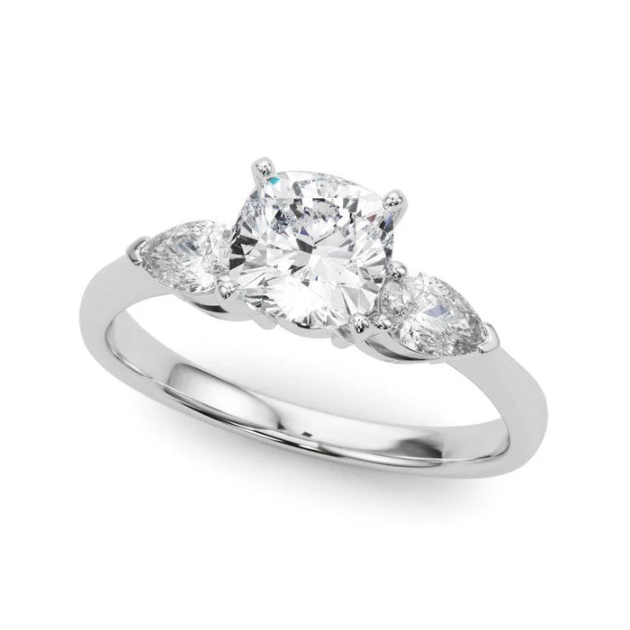 Teena 3 Stone Setting - New World Diamonds - Settings