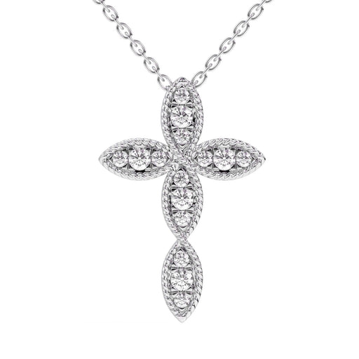 Timeless Cross Pendant - 1/3 Ctw - Pendant - gemstone - jewelry