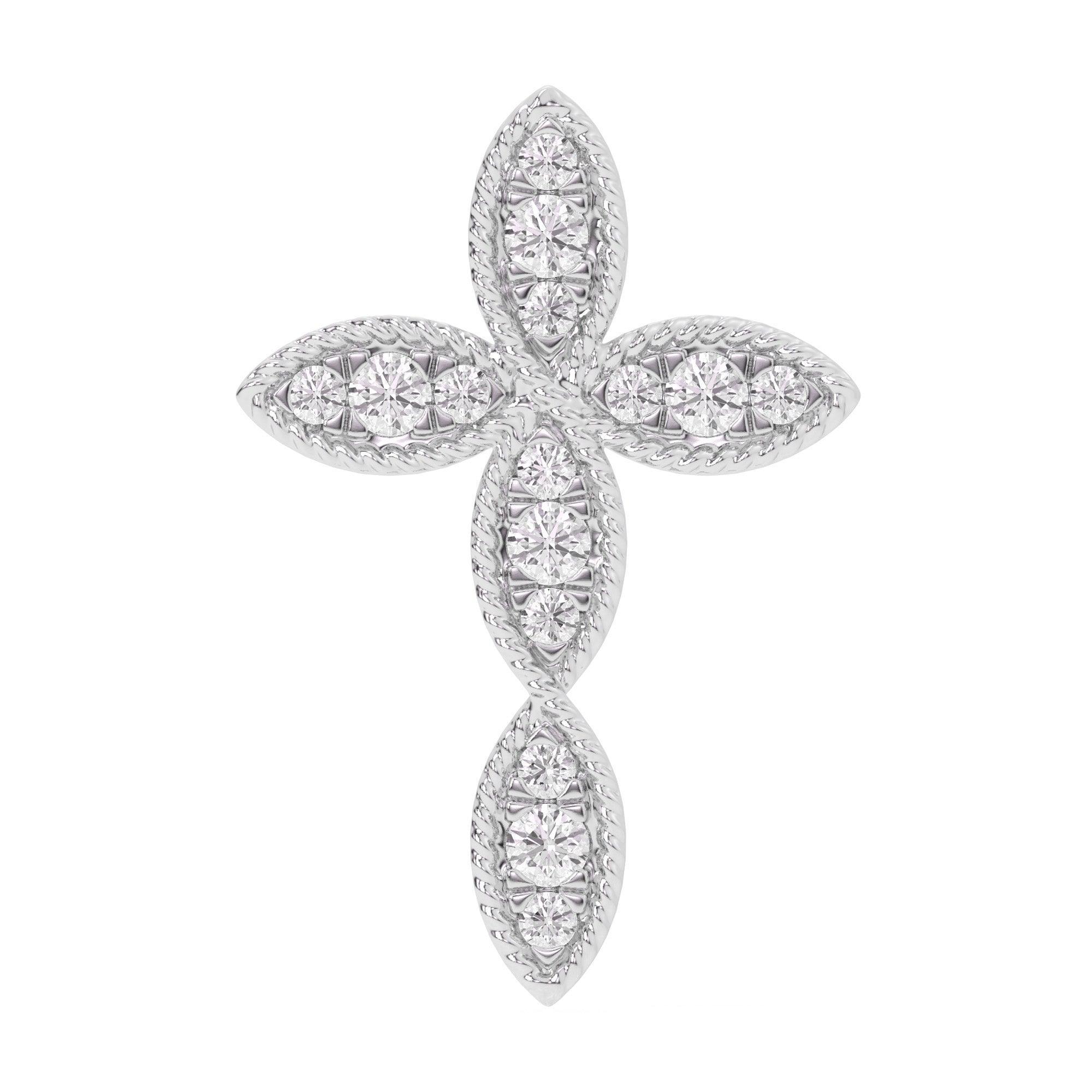 Timeless Cross Pendant - 1/3 Ctw - Pendant - gemstone - jewelry