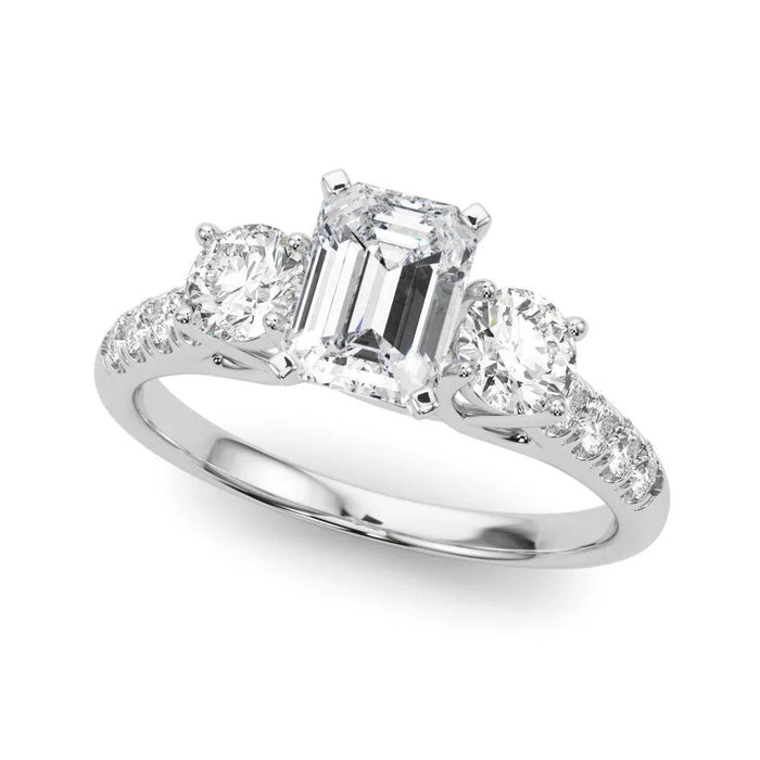 Tina 3 Stone Setting - New World Diamonds - Settings