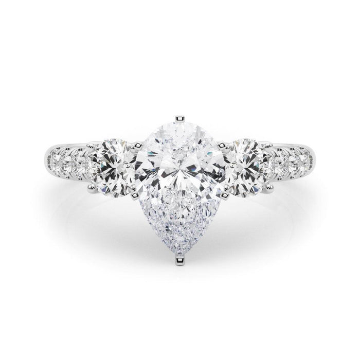 Tina 3 Stone Setting - New World Diamonds - Settings