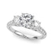 Tina 3 Stone Setting - Settings - gemstone - jewelry