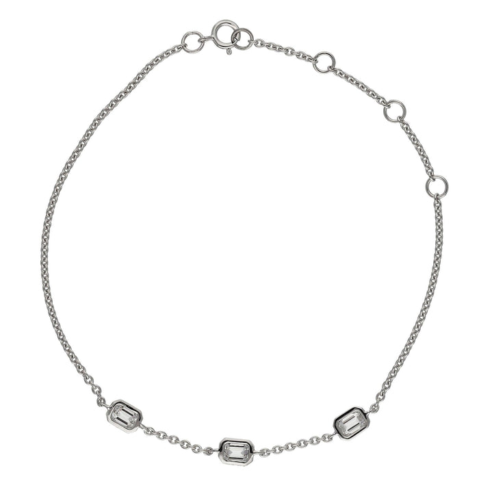 Tisha Emerald 3-Stone Bracelet - New World Diamonds - Bracelet