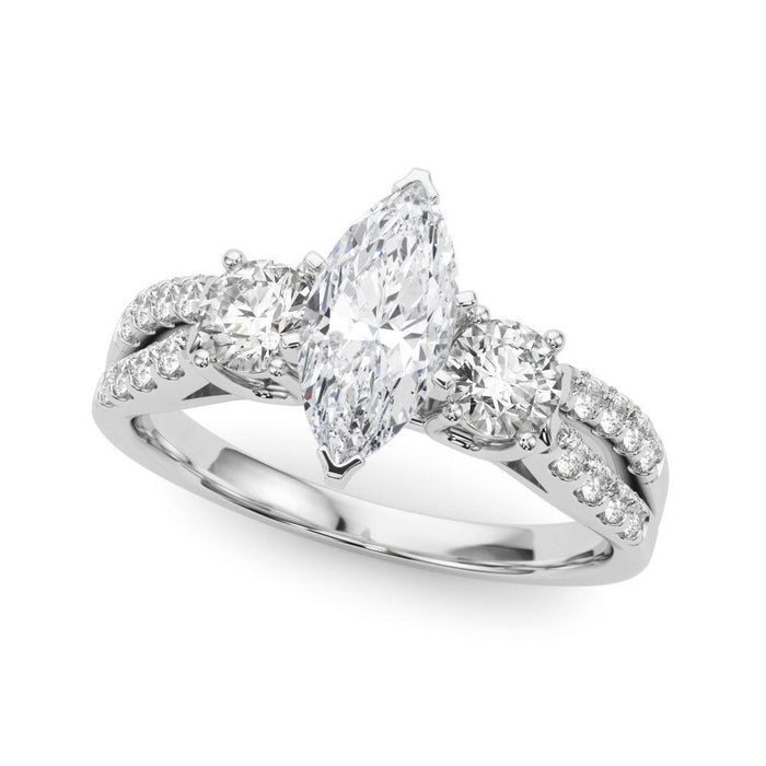 Tracy 3 Stone Setting - New World Diamonds - Settings