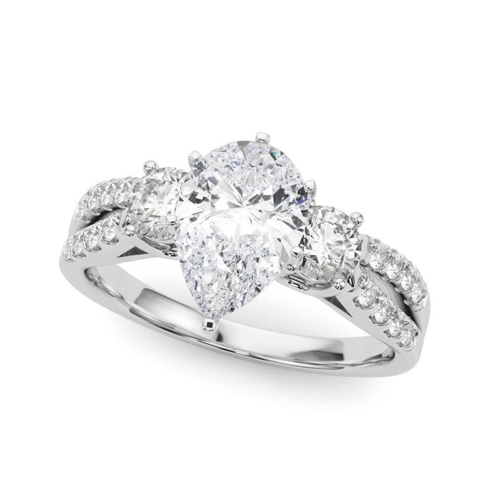 Tracy 3 Stone Setting - New World Diamonds - Settings