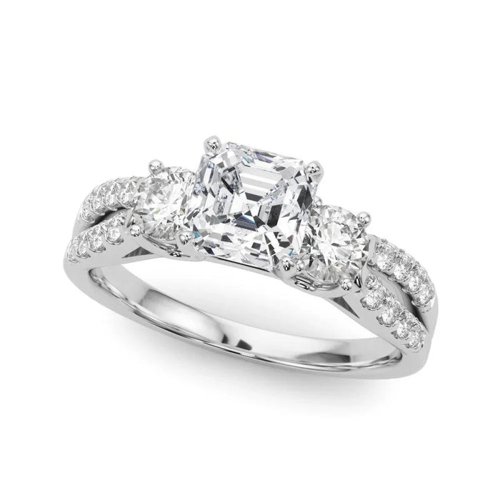 Tracy 3 Stone Setting - New World Diamonds - Settings