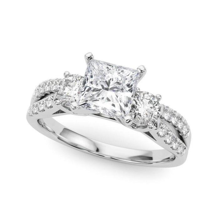 Tracy 3 Stone Setting - New World Diamonds - Settings