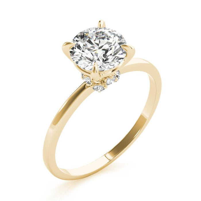 Vintage Alberta Engagement Ring 1/2 Ct IGI Certified - New World Diamonds - Ring