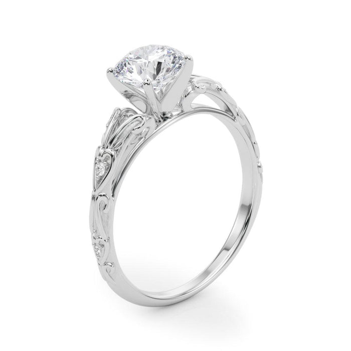 Vintage Arlene Engagement Ring 1/2 Ct IGI Certified - New World Diamonds - Ring