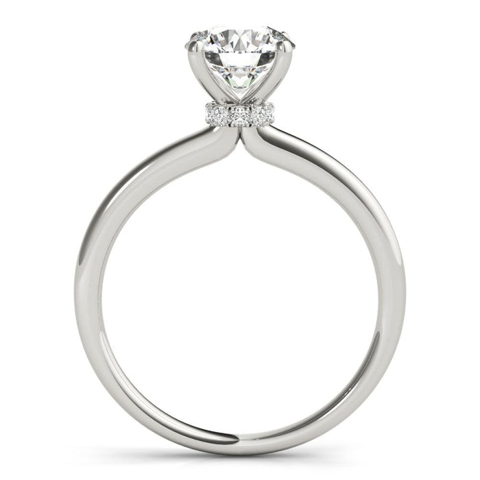 Vintage Charlotte Engagement Ring 1/2 Ct IGI Certified - New World Diamonds - Ring