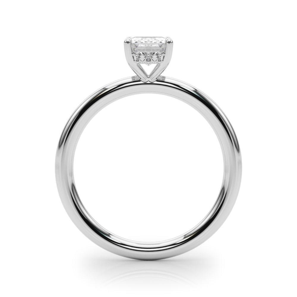 Vintage Elizabeth Emerald Engagement Ring 1.0 Ct IGI Certified - Ring - gemstone - jewelry