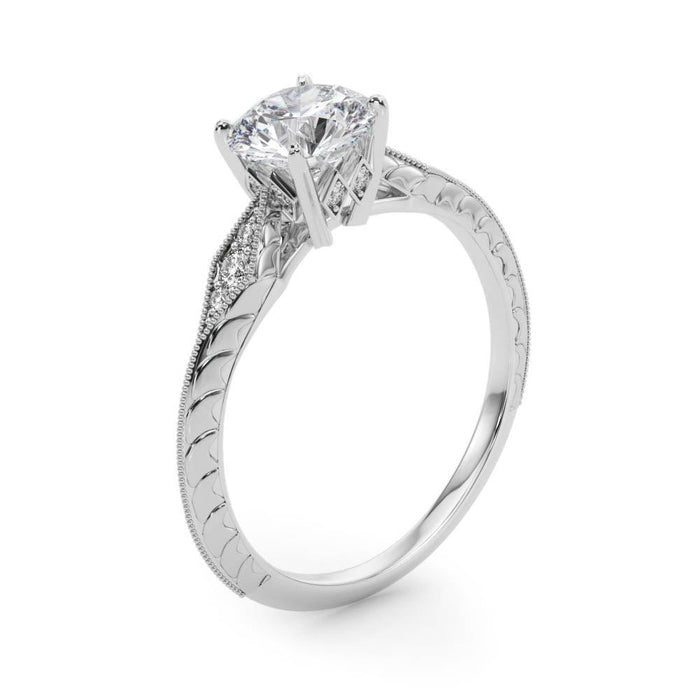 Vintage Lana Engagement Ring 1/2 Ct IGI Certified - New World Diamonds - Ring