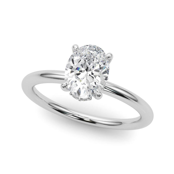 Vintage Olivia Oval Engagement Ring 1.0Ct IGI Certified - New World Diamonds - Ring