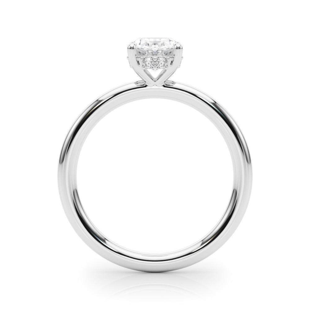 Vintage Olivia Oval Engagement Ring 1.0Ct IGI Certified - Ring - gemstone - jewelry