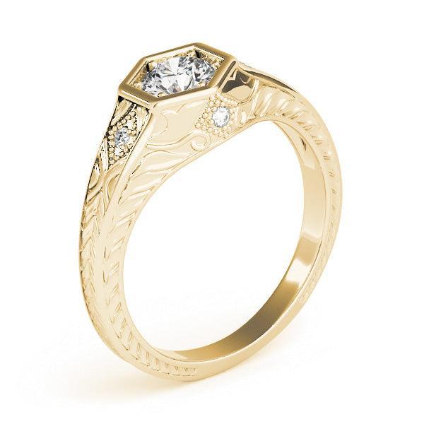 Vintage Thelma Engagement Ring 1/2 Ct IGI Certified - Ring - gemstone - jewelry