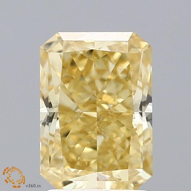 2.25Ct Intense Yellow VS2 IGI Certified Radiant Lab Grown Diamond - New World Diamonds - Diamonds
