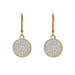 Leverback Diamond Disks Earrings 1/2Ctw - New World Diamonds - Earrings