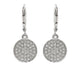 Leverback Diamond Disks Earrings 1/2Ctw - New World Diamonds - Earrings