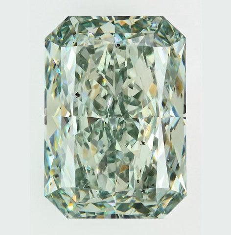 Loose 3.23 Carat Intense Green VS2 IGI Certified Lab Grown Radiant Diamonds