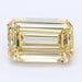 Loose 1.9 Carat Fancy Yellow SI1 IGI Certified Lab Grown Emerald Diamonds