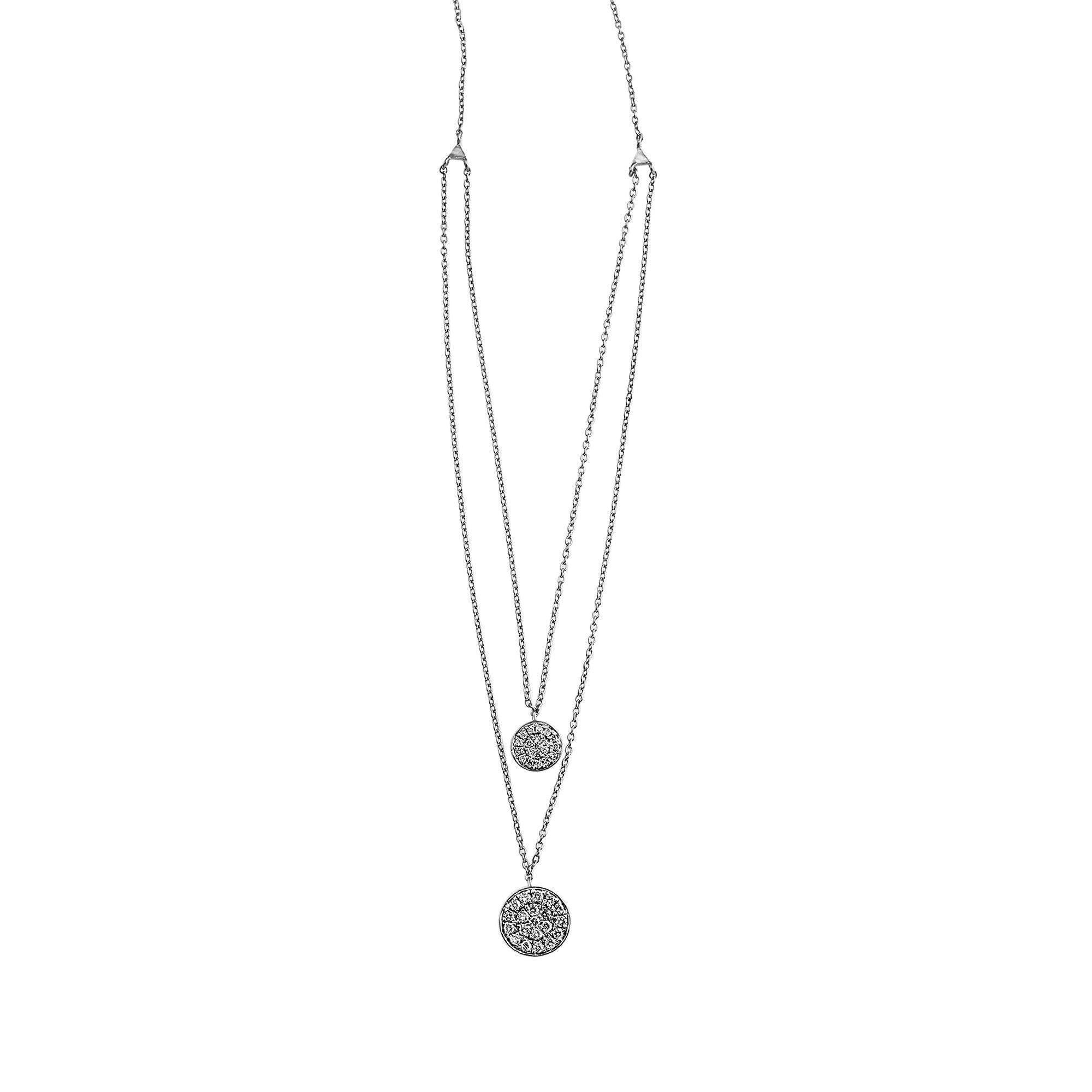Double Drop Diamond Pendant 1/2Ctw - Pendant - gemstone - jewelry