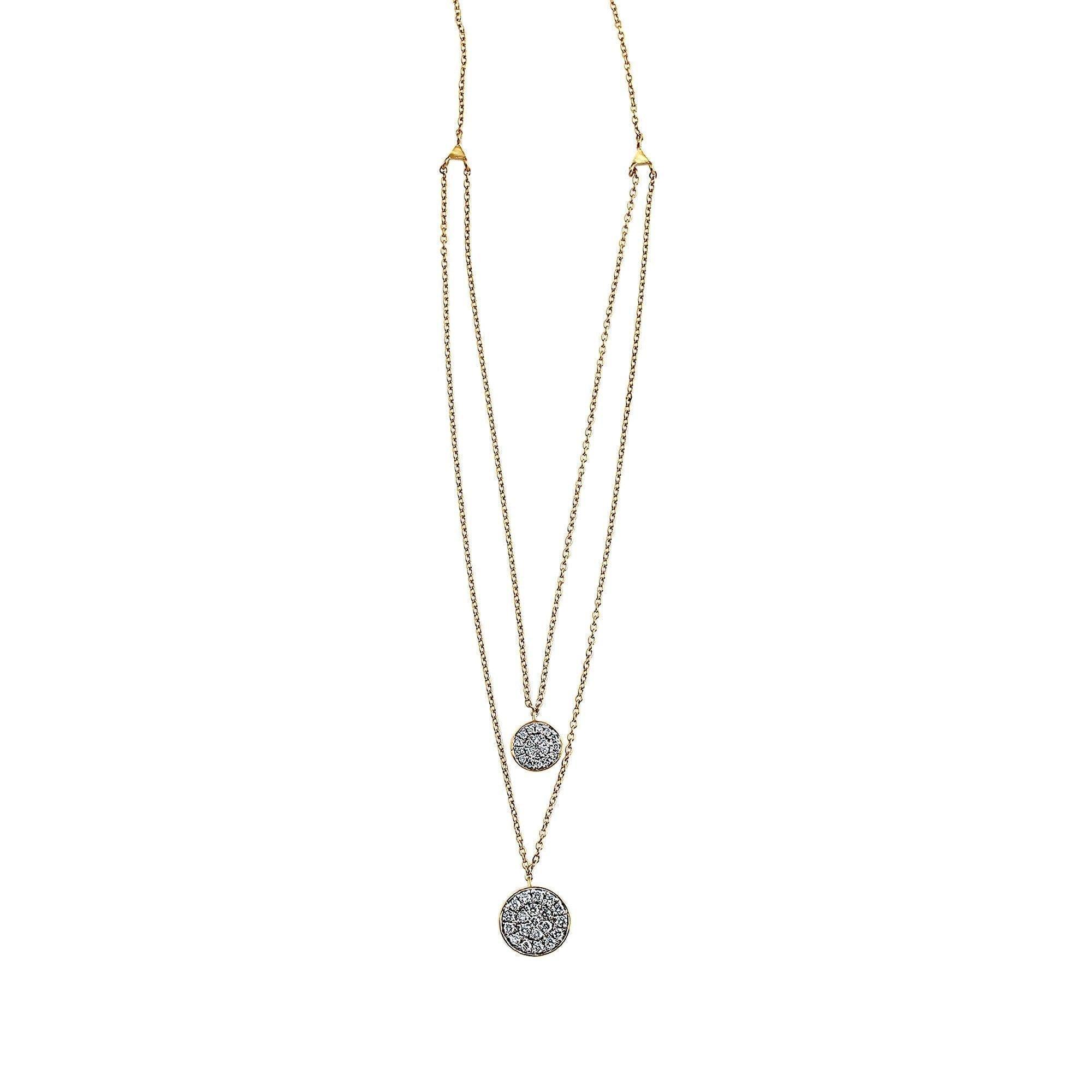Double Drop Diamond Pendant 1/2Ctw - Pendant - gemstone - jewelry