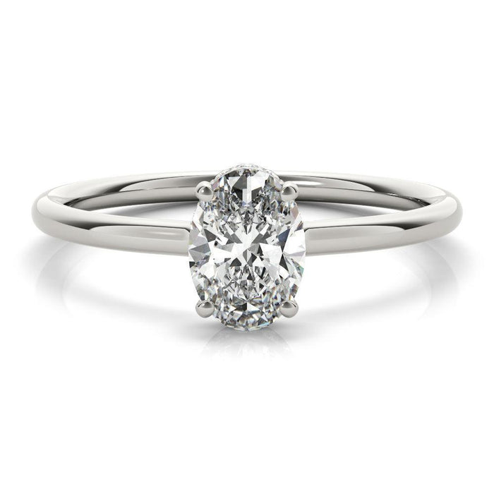Vintage Christina Oval Engagement Ring 1.0Ct IGI Certified - New World Diamonds - Ring